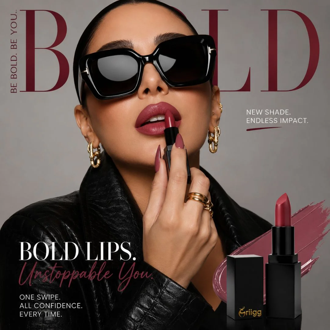 Mriigg Matte Lipstick Shade 28 Tickle | Rosy Nude Lip Color | Rich Pigment