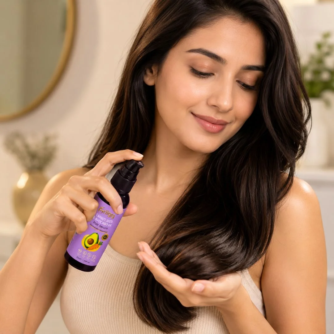 MRIIGG Carrot Seed & Avocado Oil Hair Serum with Vitamin A + E 50ml