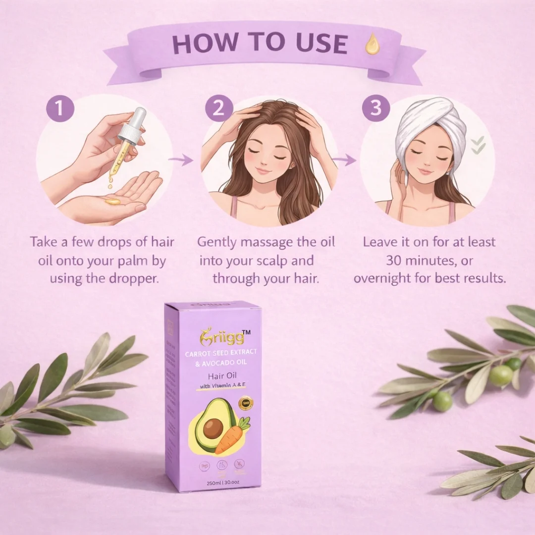 MRIIGG Carrot Seed & Avocado Oil Hair Oil 250ml