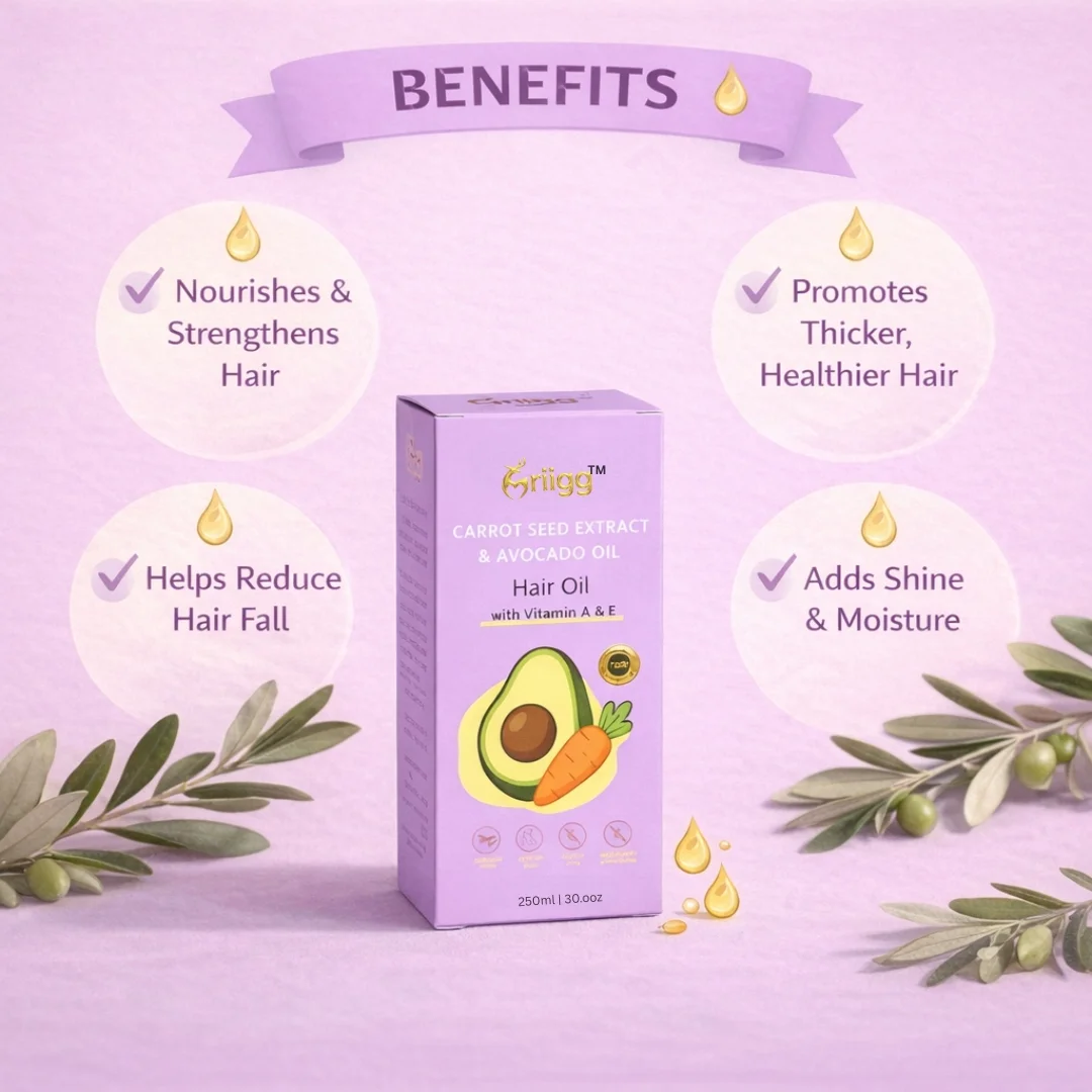 MRIIGG Carrot Seed Extract & Avocado Oil Hair Oil 250ml