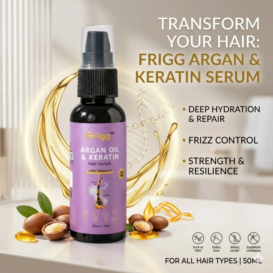MRIIGG Argan Oil & Keratin  Hair Serum 50ml