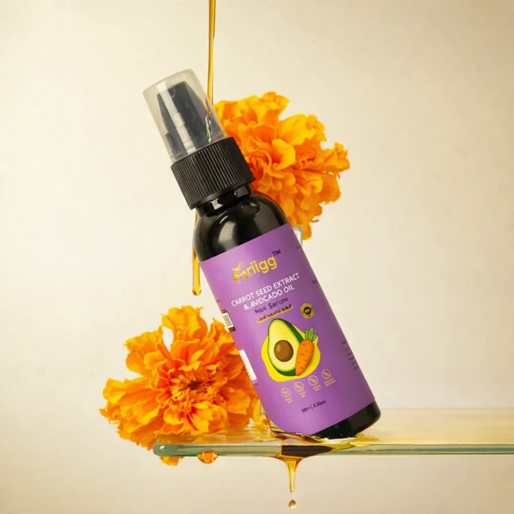 MRIIGG Carrot Seed & Avocado Oil Hair Serum with Vitamin A + E 50ml