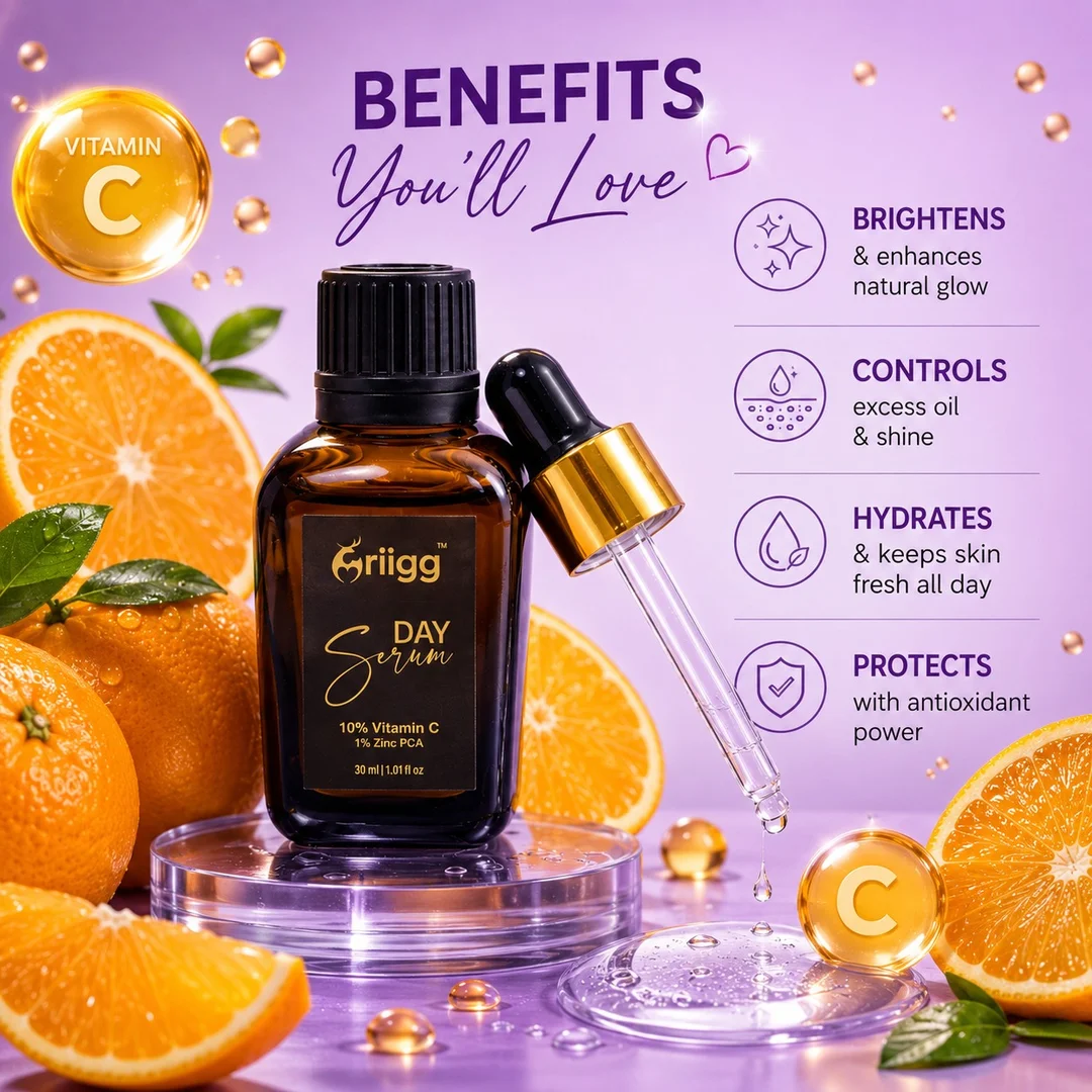 MRIIGG Vitamin C Day Serum with Hyaluronic Acid & Green Tea 30 ml