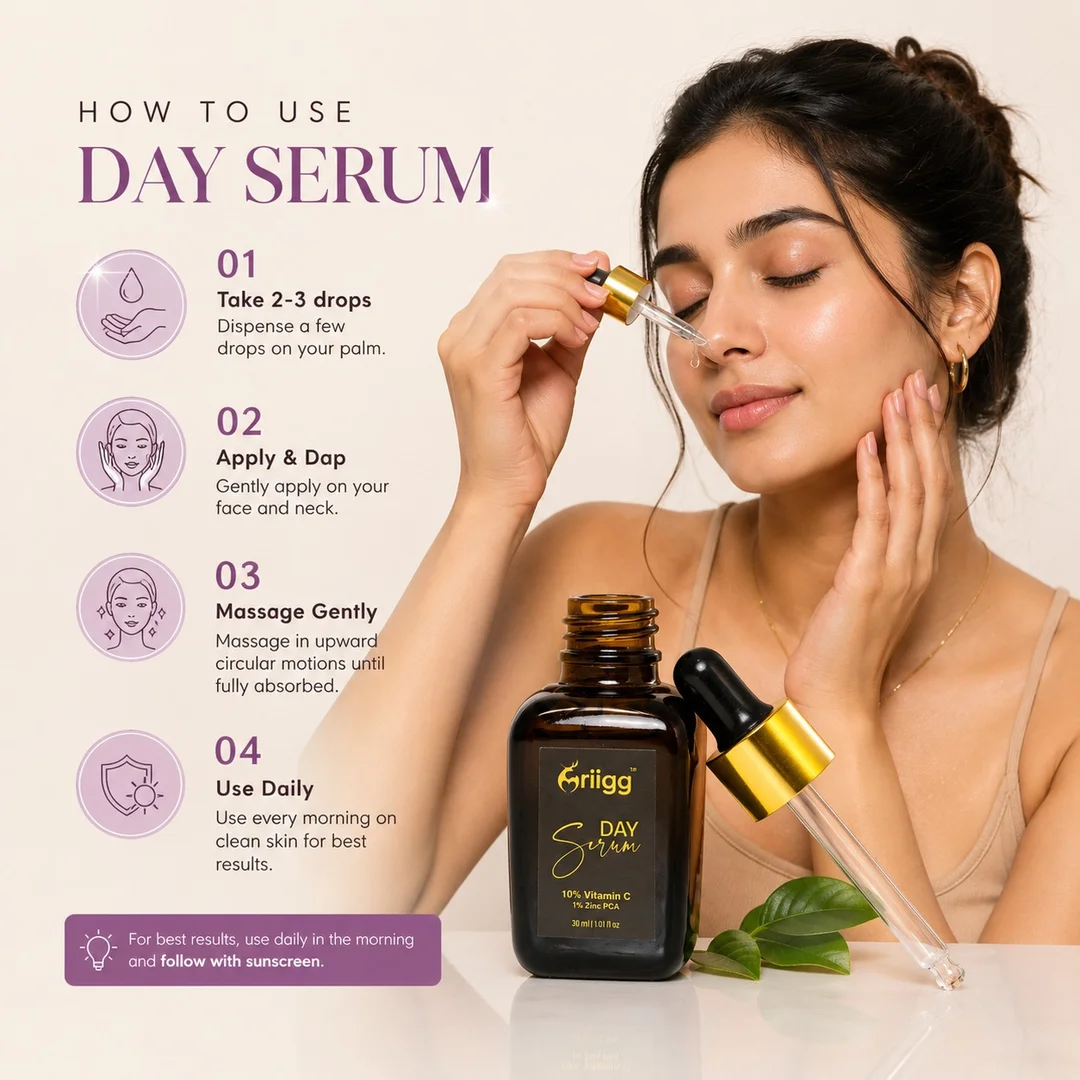 MRIIGG Vitamin C Day Serum with Hyaluronic Acid & Green Tea 30 ml