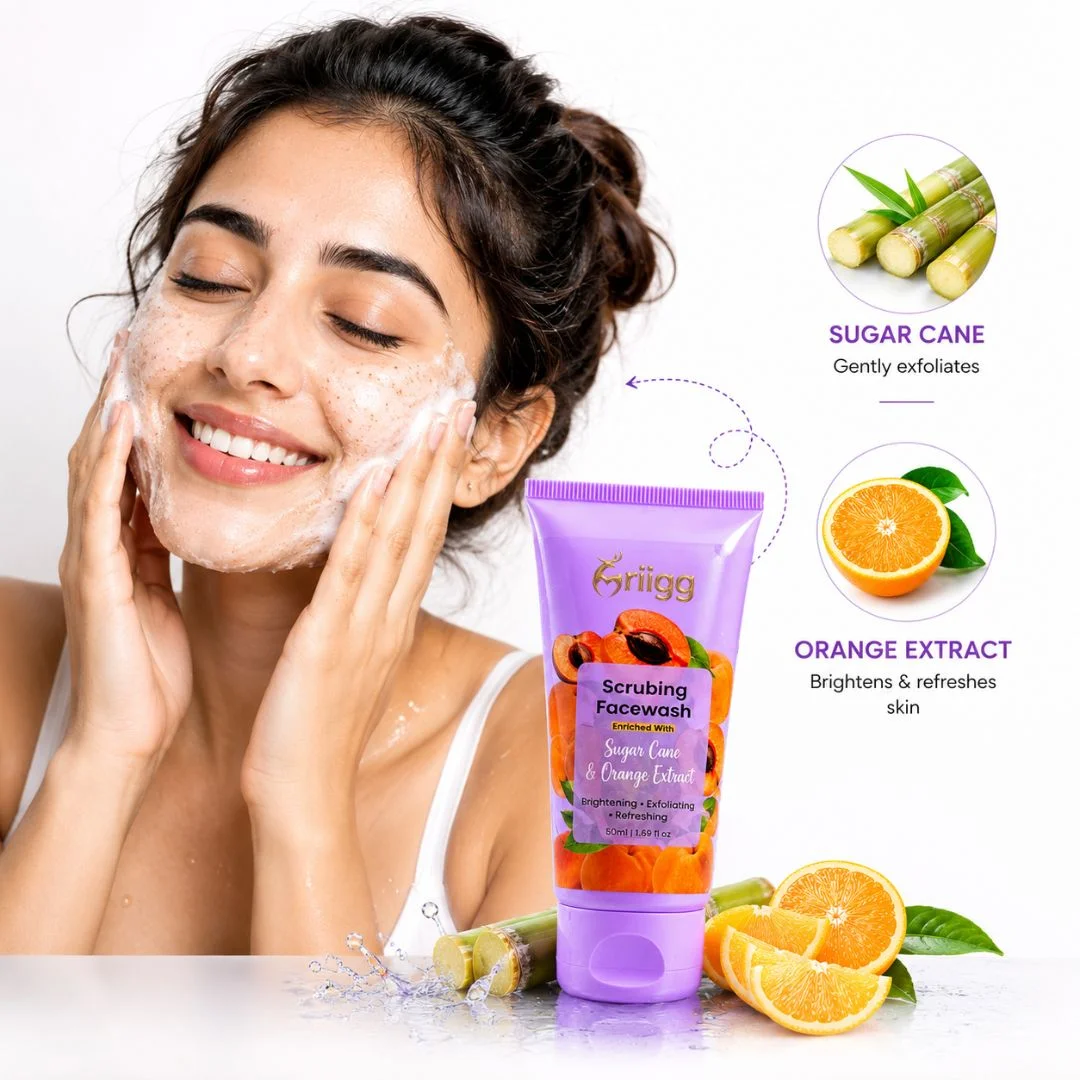 MRIIGG Scrubbing Facewash with Vitamin C & Apricot 50ml