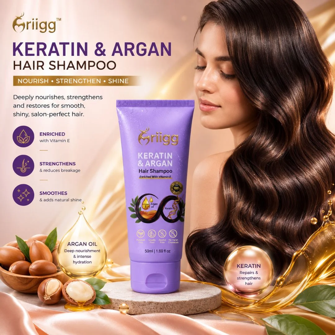 MRIIGG Argan Oil & Keratin Hair Shampoo 50ml
