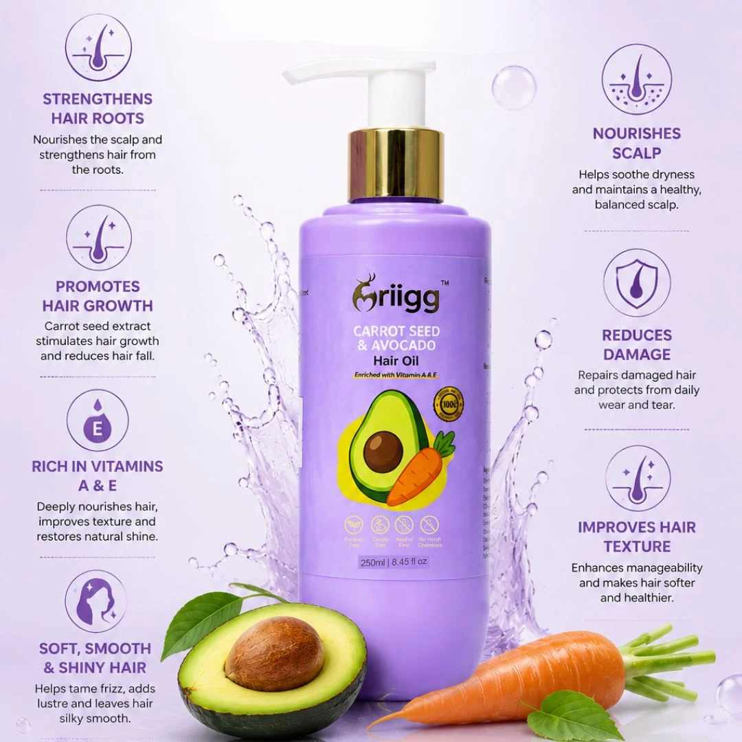MRIIGG Carrot Seed & Avocado Oil Hair Oil 250ml